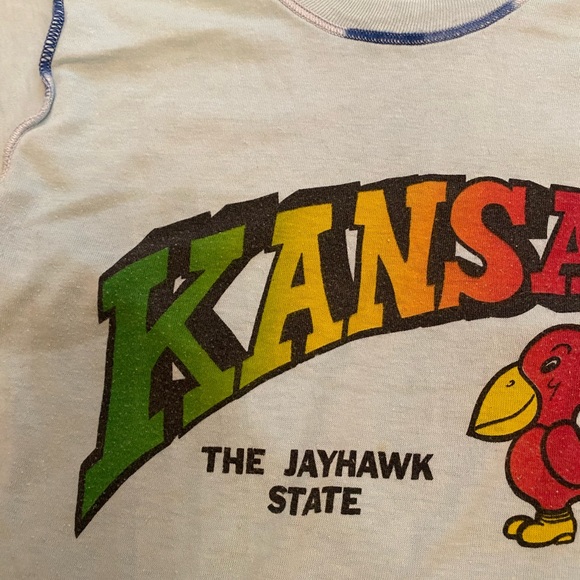 80s Kansas The Jayhawk State Children’s T Shirt - Picture 2 of 3